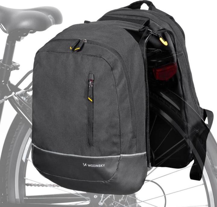 Immagine prodotto Wozinsky Borsa da bici doppio zaino 2in1 (30 l, Borsa portapacchi)