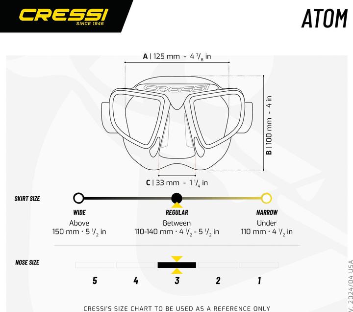 Image du produit Cressi Atom (black/black)