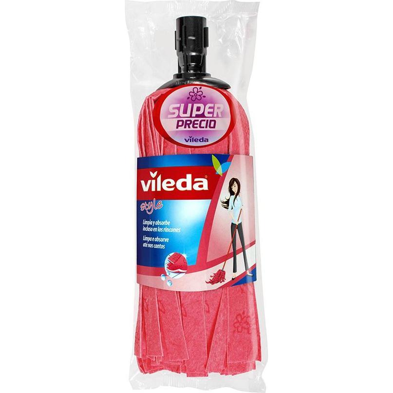 Vileda Ricarica Mop Style, Utensili pulizia, Rosso, Pink