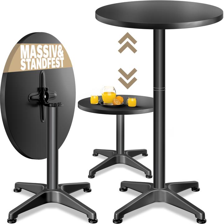 Image du produit Casaria Table haute (60 x 60 x 115 cm)