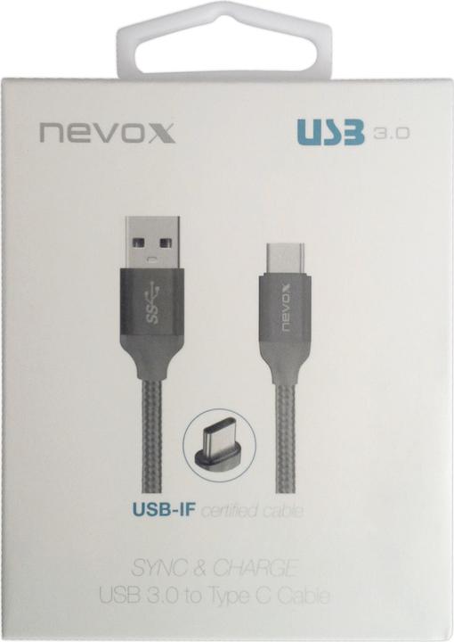 Produktbild Nevox USB-Kabel USB-C (M) bis USB Typ A (M) (1 m, USB 3.0)
