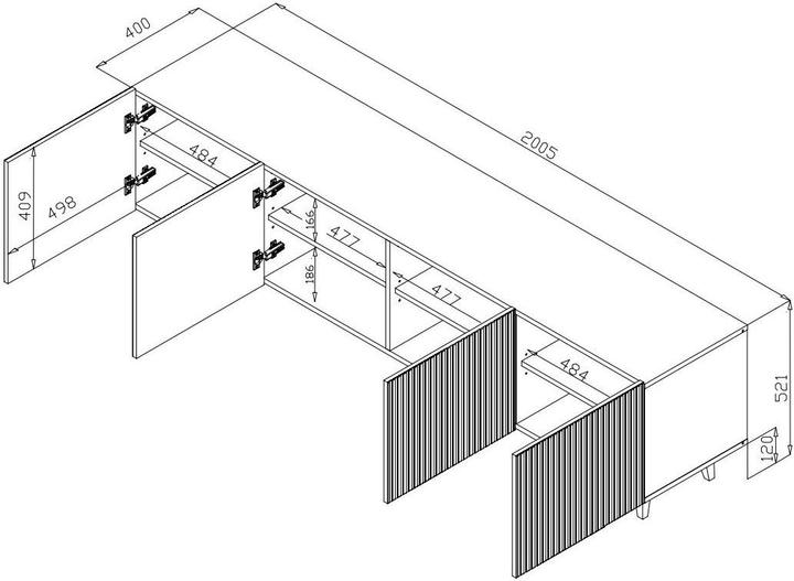 Produktbild Cama Pafos (200 x 42 x 52 cm)