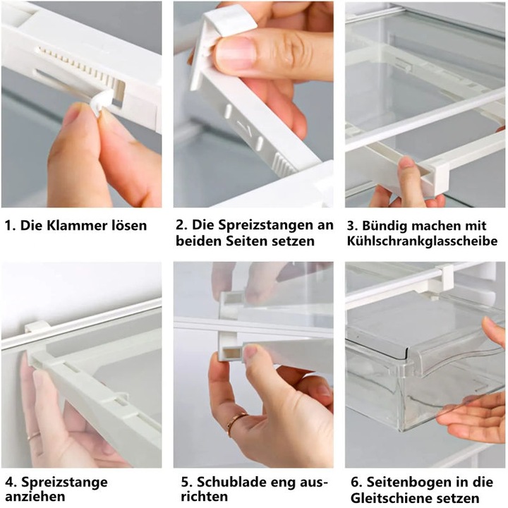 Produktbild Hermex Kühlschrankaufbewahrungsbox Kühlschrankorganizer Kühlschrankbehälter
