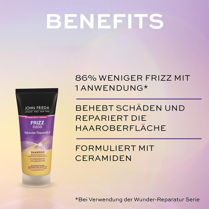 Actual product image John Frieda FE Miracle Repair Shampoo 75ml (75 ml, Liquid shampoo)