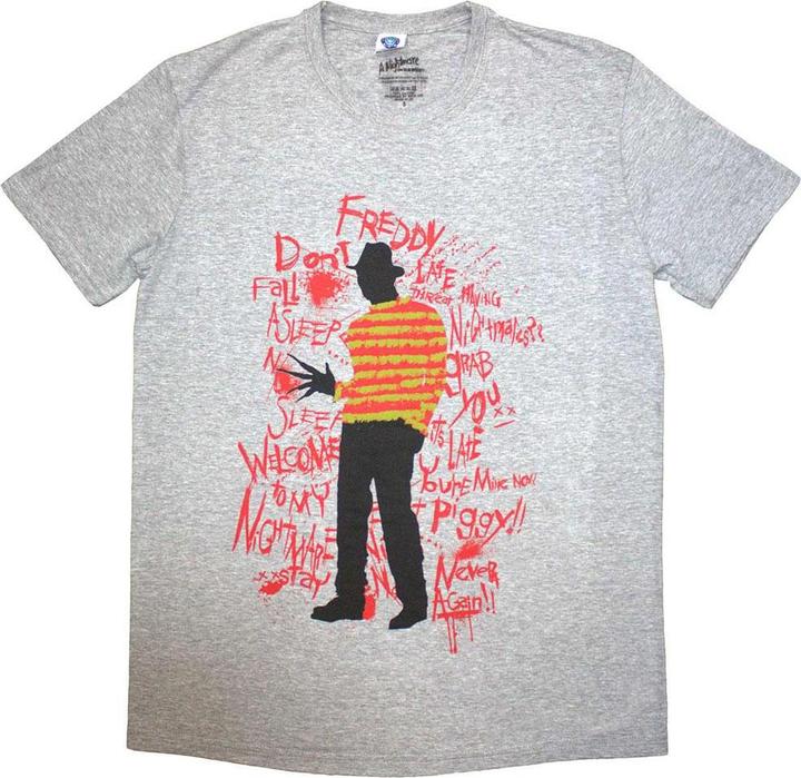 Produktbild Absolute Cult Freddy Scribble Font TShirt (S)