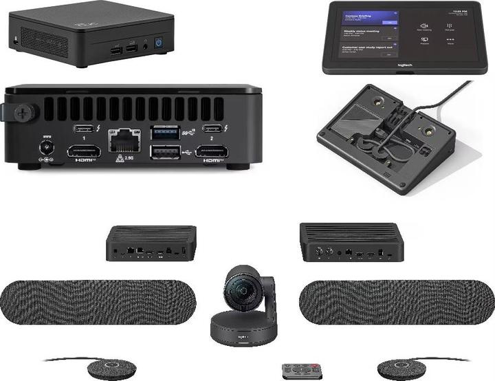 Actual product image Logitech TAP Large Room, Asus NUC MTR, Rally Plus