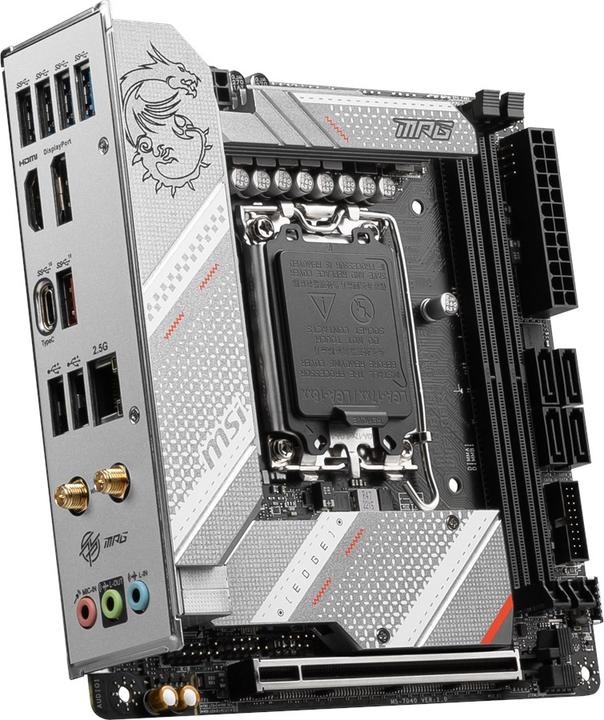 Actual product image MSI MB MPG B760I EDGE WIFI DDR4 (B760,S1700,mITX,Intel) (LGA 1700, Intel B760, Mini-ITX)