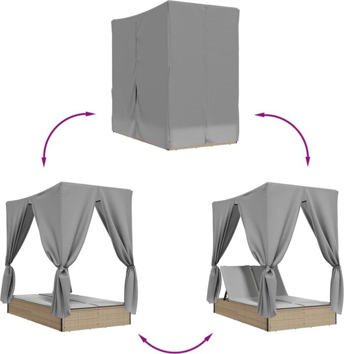 Immagine prodotto vidaXL Doppel-Sonnenliege (114 cm)