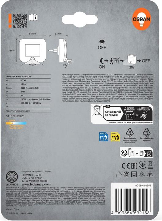 Actual product image Osram LUNETTA® Hall Sensor White