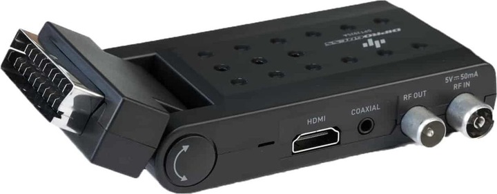 Actual product image Diprogress DPT 202SB Decoder Scart Stick DVBT2 HEVC MAIN 10 RCU (DVB-T2)