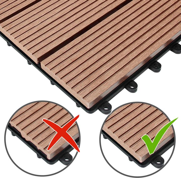 Produktbild Casaria WPC Fliesen (44 x, 30 x 30 cm)