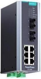 Immagine prodotto Moxa PT-508-MM-ST-24 - Switch Ethernet su guida DIN gestito IEC 61850-3, con 6 porte 10100BaseT(X) e 2 (6 porte)
