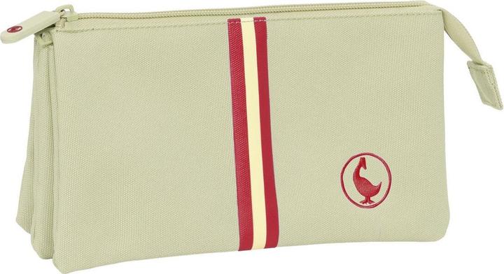El Ganso Dreifaches Mehrzweck-Etui Beige Beige 22 x 12 x 3 cm