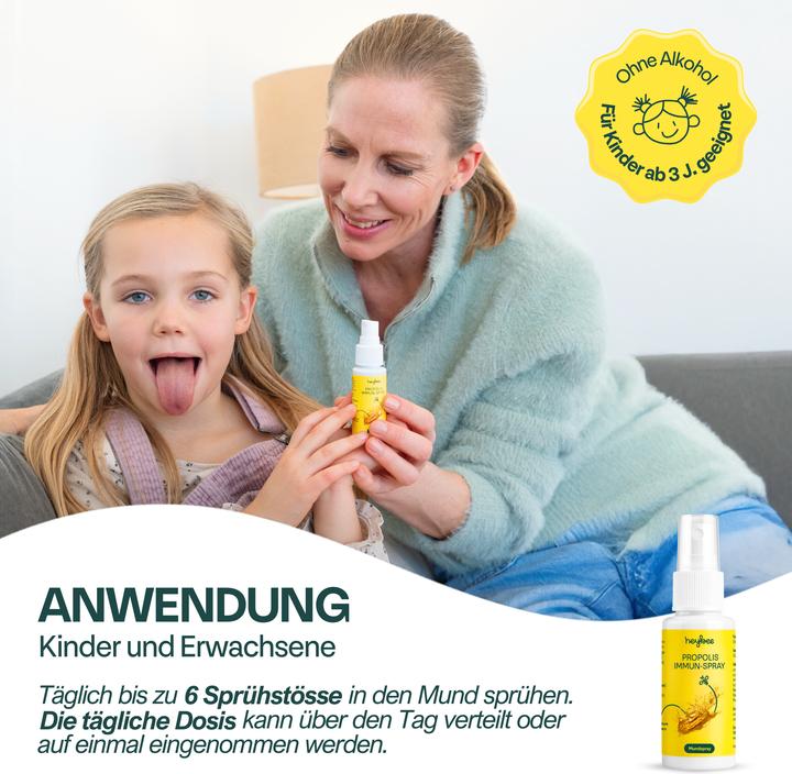 Immagine prodotto Heybee Spray immunitario alla propoli (1 Pezzo/i, Getto vaporizzato, 52 g)