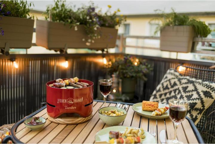Produktbild Feuerhand Tischgrill Tamber, Rubinrot (20 cm)