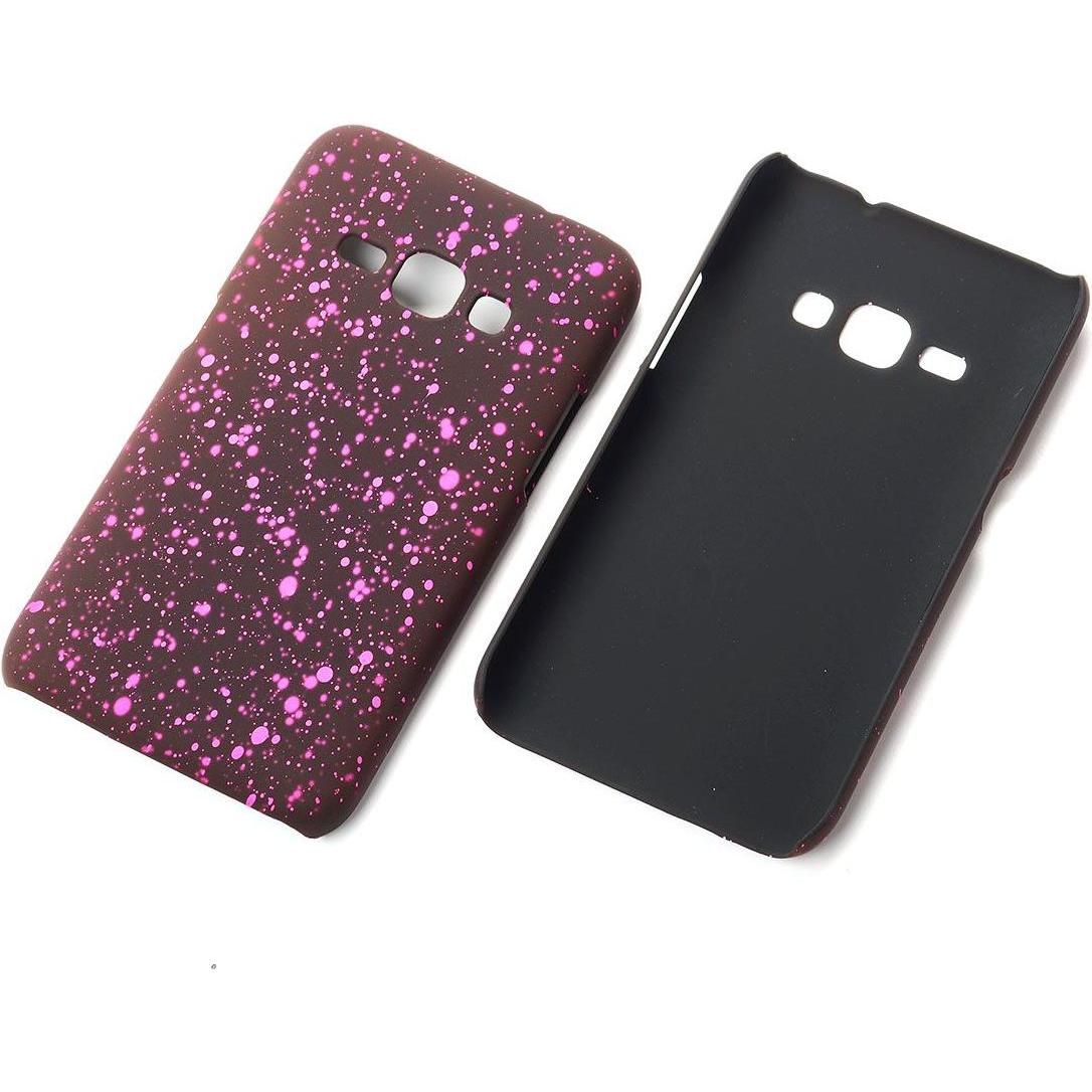 König Design Handy Hülle Schutz Case Bumper Etuis für Samsung Galaxy J1 2016 3D Sterne Pink (Samsung Galaxy J1 (2016)), ...