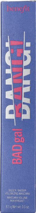 Actual product image BeneFit Cosmetics Benefit Badgal Bang! Power Blue Volumizing Mascara Full Size 0.3oz 8.5g (Power Blue)