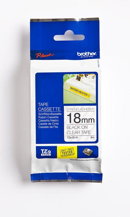 Actual product image Brother Tze-S141 (1.80 cm, Transparent)