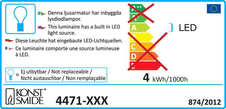 Energy Label Konstsmide LED Soft Night Star Star Cal