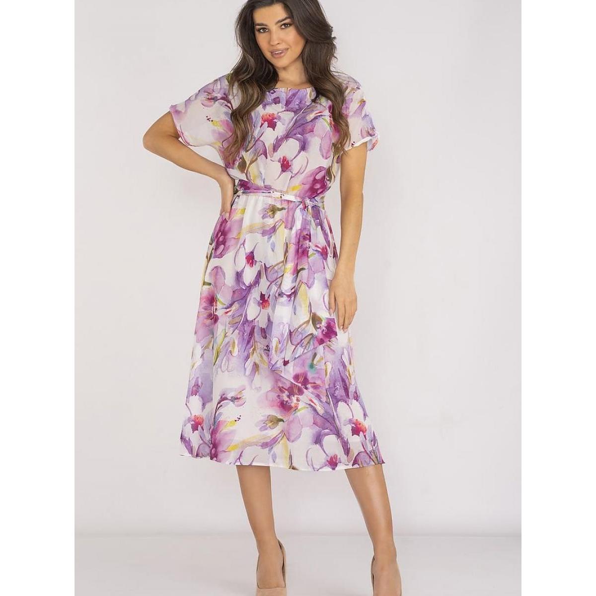 Awama, Damen, Kleider, Alltagskleid model, Violett, (XL)