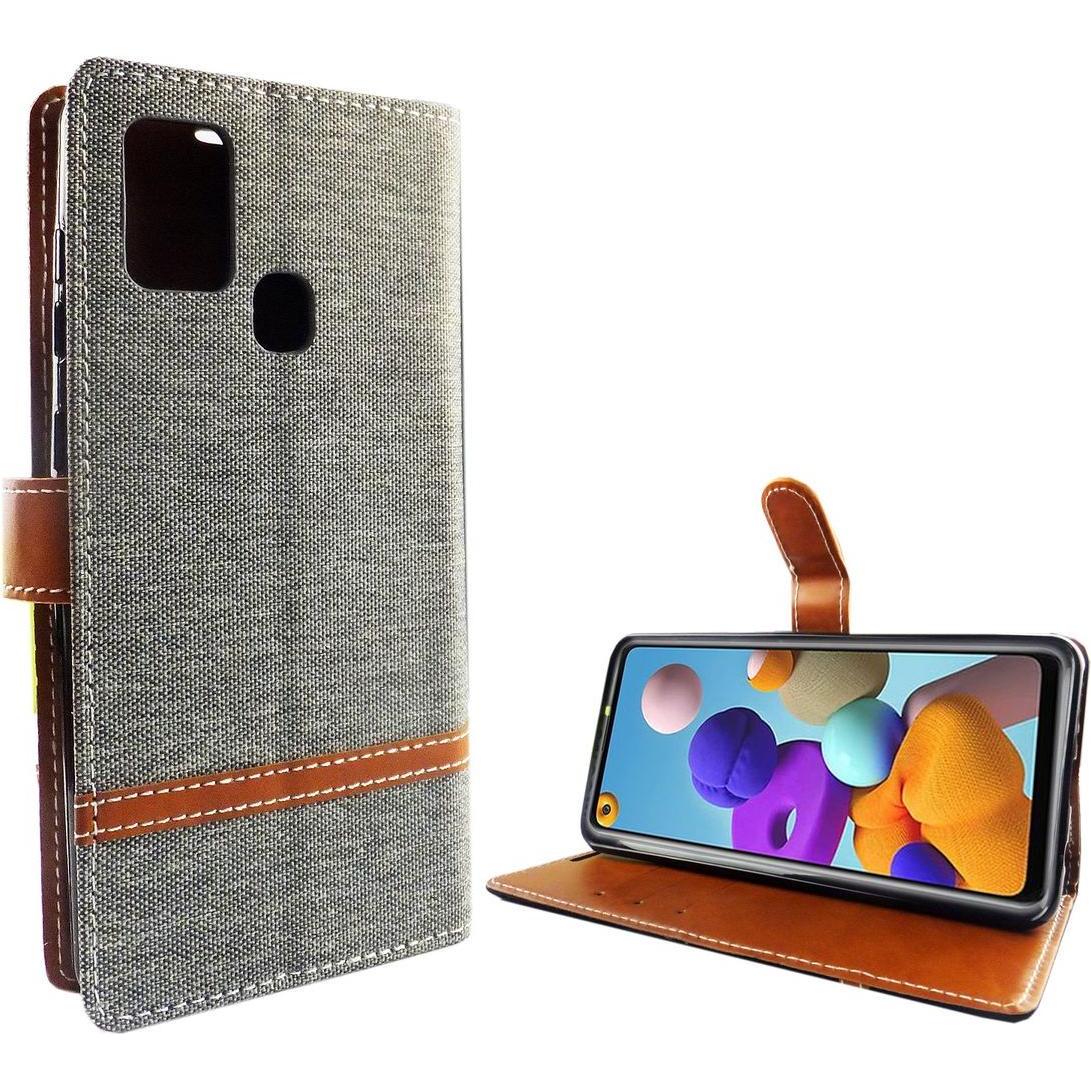 Thumbnail - König Design Hülle Handy Schutz für Samsung Galaxy A21s Case Cover Tasche Wallet Etui Bumper (Samsung Galaxy A21s), Smar...
