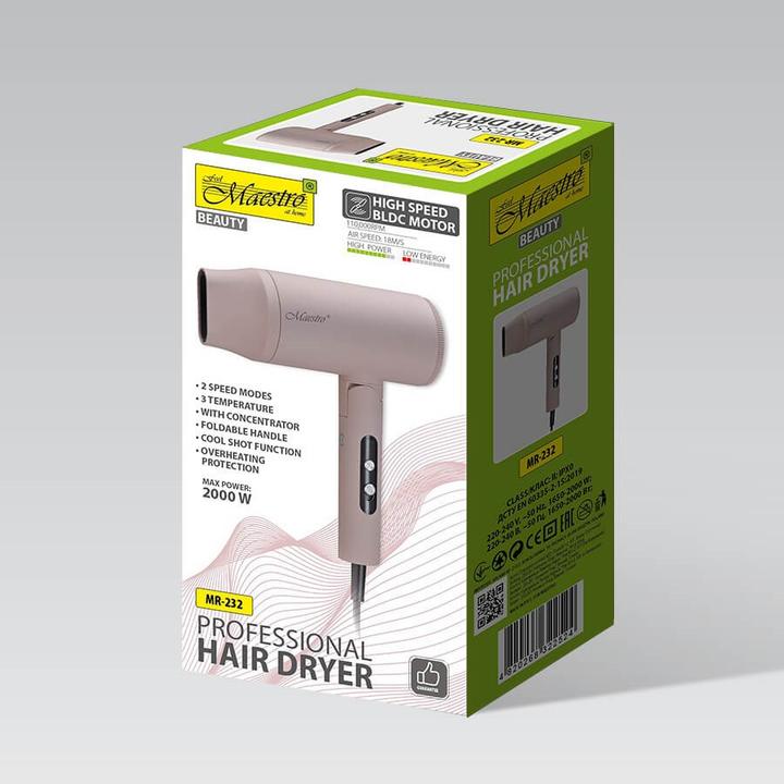 Actual product image Maestro Suszarka do włosów 2000W MR-232 (2000 W)