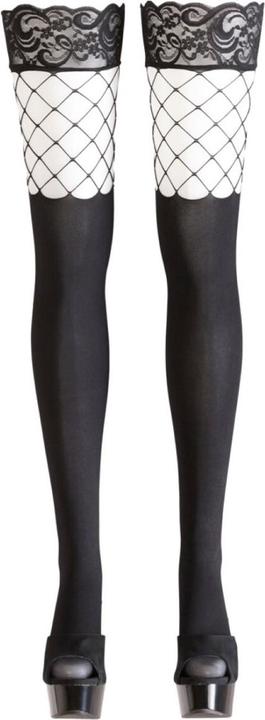Actual product image Cottelli Collection Stockings with mesh detail (S, M)