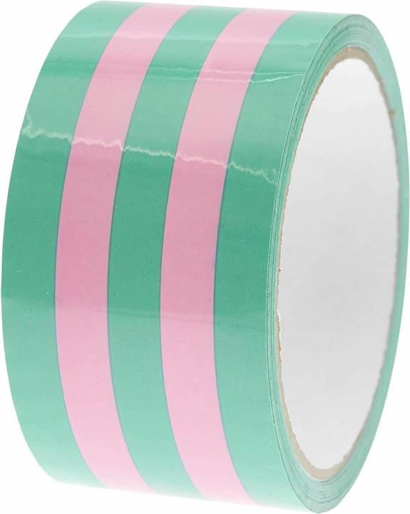 Actual product image Rico Design Parcel tape pink / green, 5 cm.300772 (50 mm)