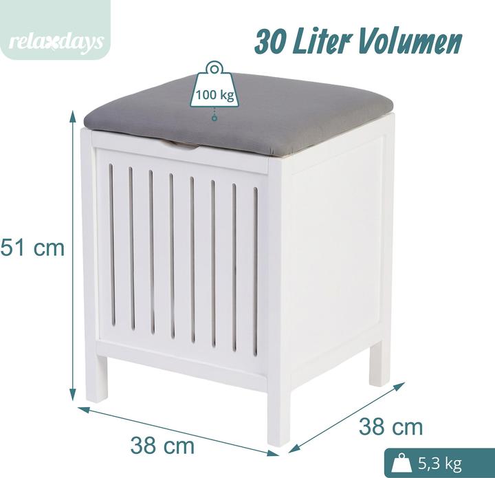 Produktbild Relaxdays Wäschekorb (30 l)