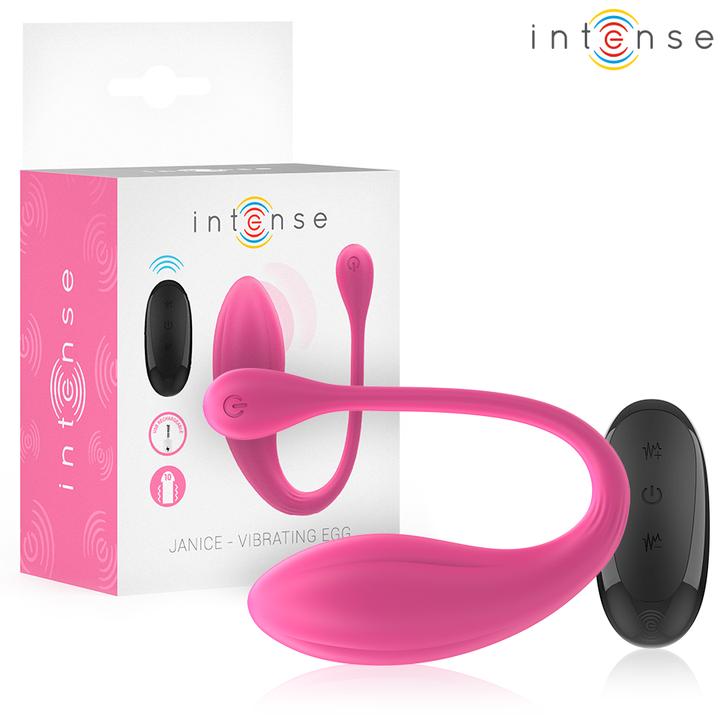 Actual product image Intense Janice U Vibrator Double Stimulation 10 Vibrations Pink Remote Control