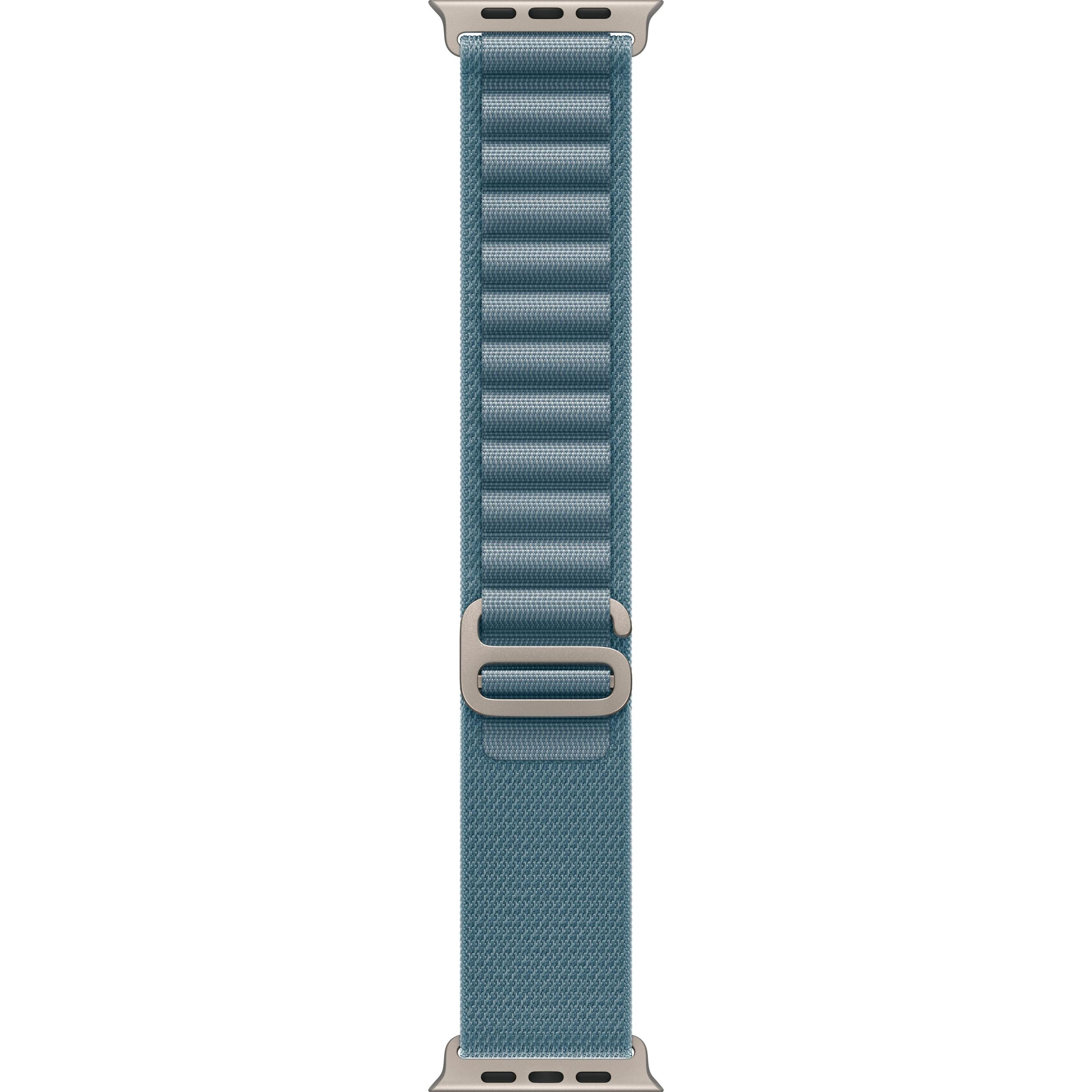 Apple Alpine Loop (49 mm, 100% recycelter Polyester, 100 % recyceltes Elastan), Uhrenarmband, Blau