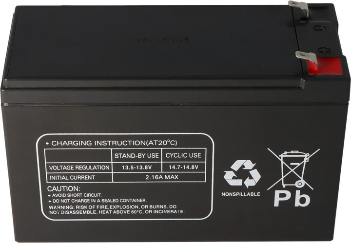Actual product image Multipower Battery MP7.2-12, VDS approval (12 V, 7.20 Ah)