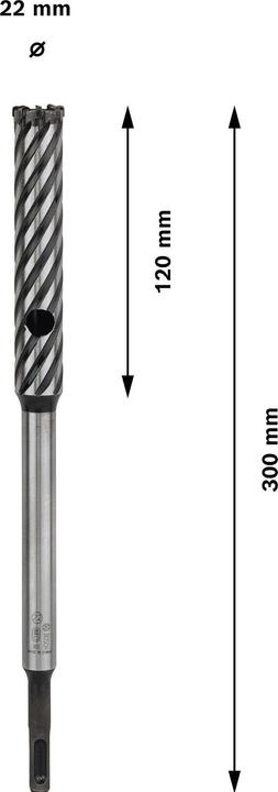 Image du produit Bosch Professional Zubehör Forets PRO SDS plus Rebar Cutter, 22 x 120 x 300 mm (22 mm)