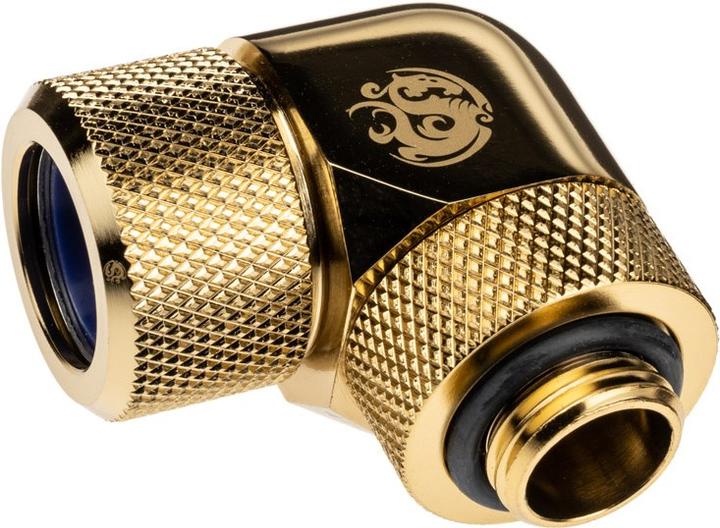 Produktbild Bitspower Advanced Multi-Link Adapter Anschluss 90 Grad G1/4 Zoll AG auf 14mm AD Hardtube - drehbar