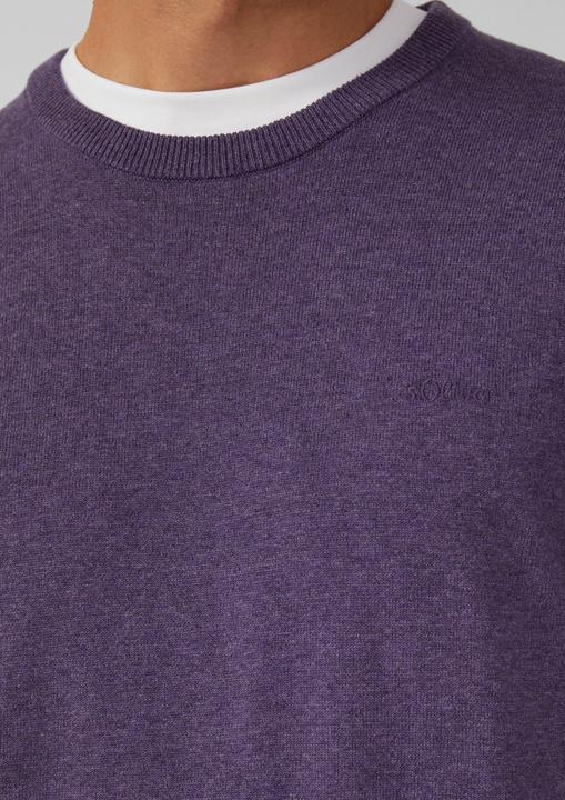 Actual product image s.Oliver Strickpullover Baumwollpullover mit Logo-Stickerei (S)