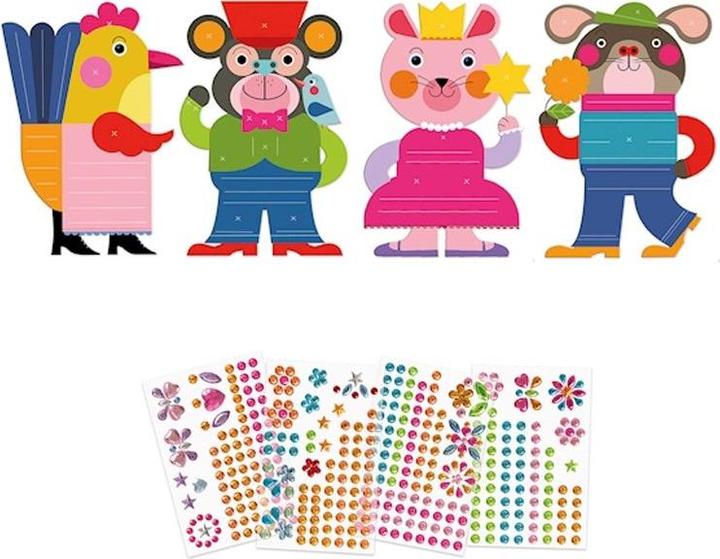 Actual product image Djeco Stickers and crafting glamour