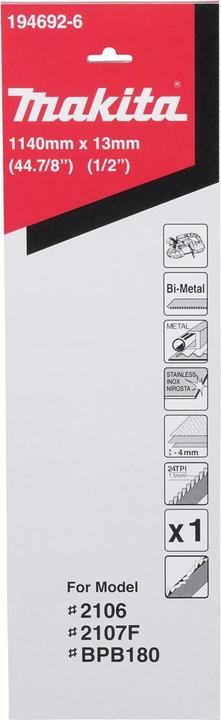 Immagine prodotto Makita Lama per sega a nastro 24Z "
