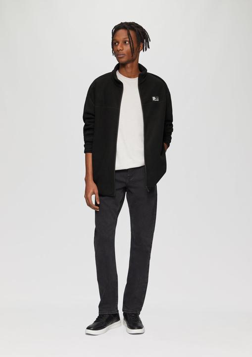 Actual product image S.Oliver Sweatshirt Jacke Fleecejacke mit Stehkragen (S)