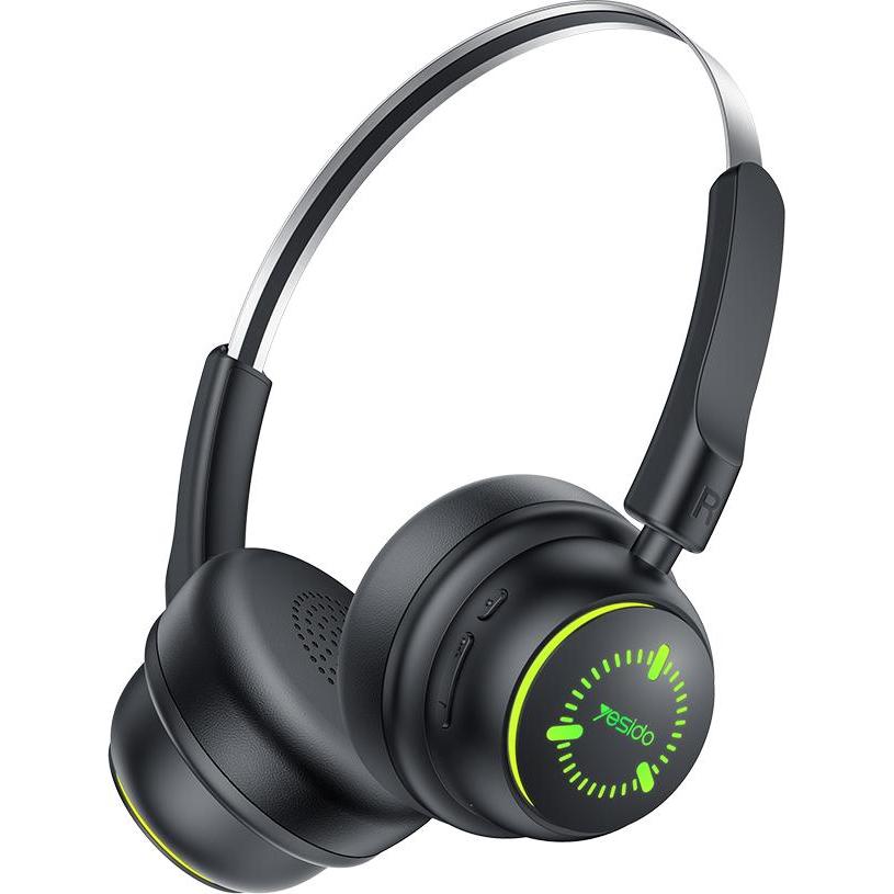 Yesido - Wireless Headphones (EP15) - for Kids, with Bluetooth, 40mm Speakers, 300mAh - Black