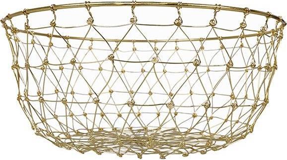 Image du produit Changemaker Corbeille grillagée Basket M fer or