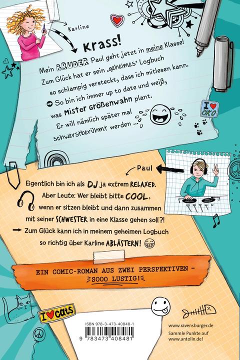 Produktbild Ravensburger Das ungeheimste Tagebuch der Welt! Band 1: Wie mein bescheuerter Bruder Klassensprecher in meiner (Deutsch, Anja Fröhlich, Patrick Krause, 2021)