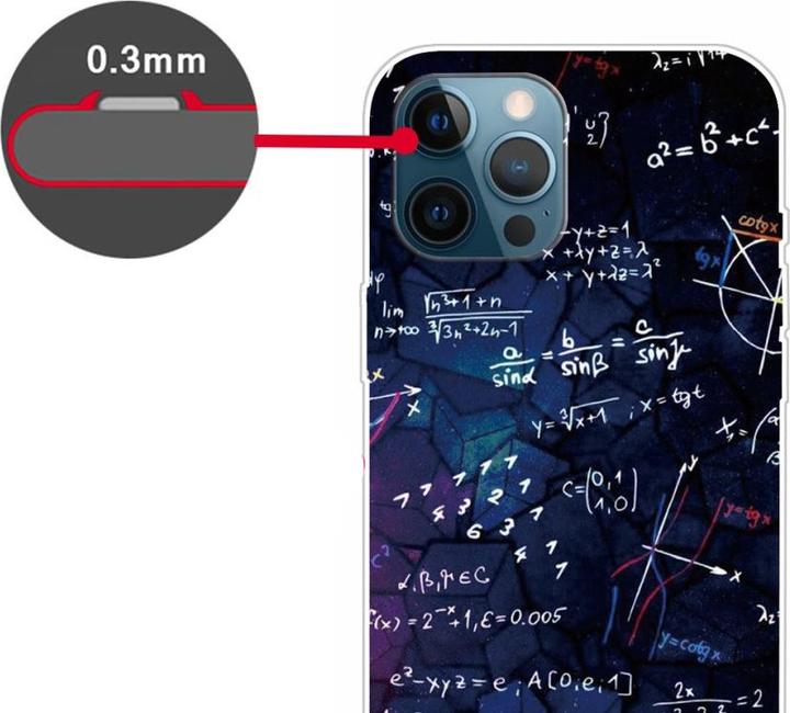 Actual product image Ueli Express iPhone 13 Pro Max Super Slim Rubber Case Formulas (Apple iPhone 13 Pro Max)
