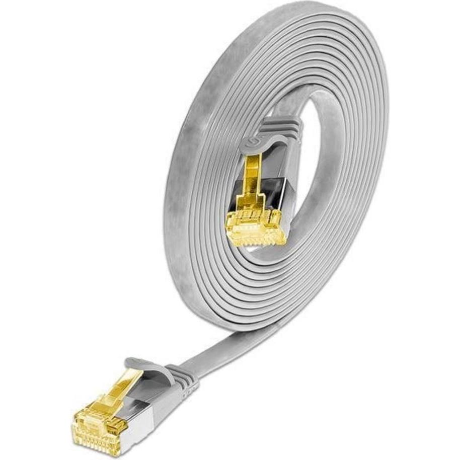 Wirewin Slim Patchkabel: U/FTP, 25cm, grau (U/FTP, CAT6a, 0.25 m), Netzwerkkabel