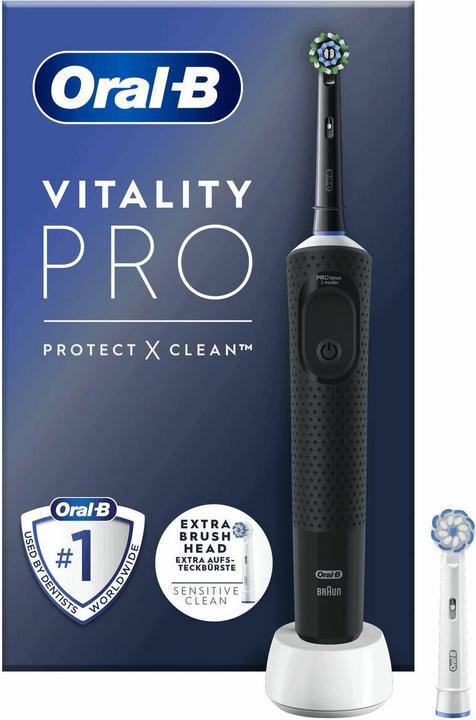 Productafbeelding Oral-B Vitality Pro Adult Roterende Vibrerende Tandenborstel Zwart