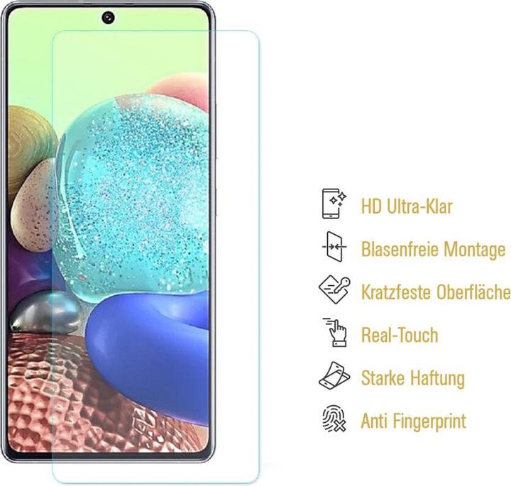 Actual product image Protectorking 6x Panzerfolie Anti-Shock HD Klar (6 pcs., Samsung Galaxy A71)