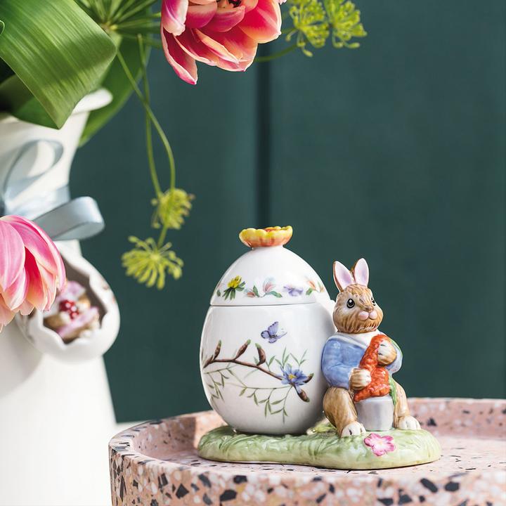 Actual product image Villeroy & Boch Decorative Easter egg tin May BUNNY TALES (1 x, 11 x 6.5 x 9.5 cm)