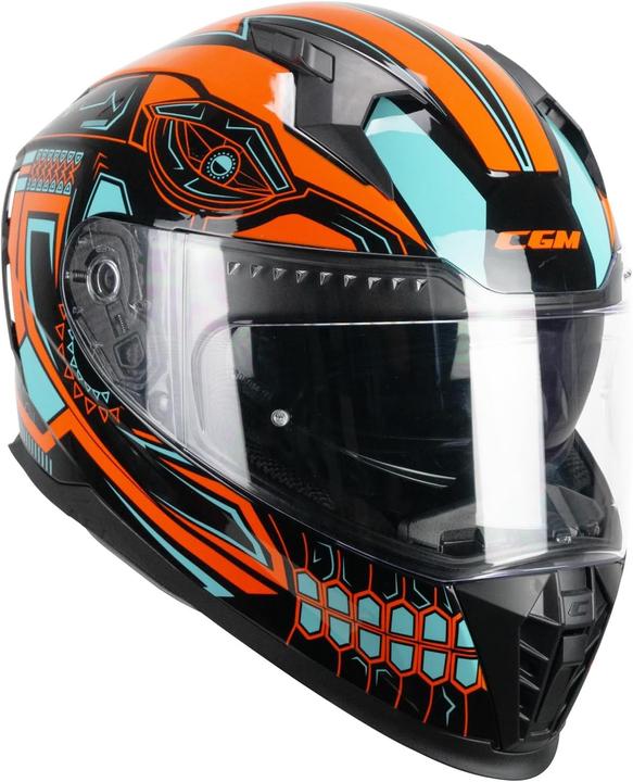 CGM Integralhelm mit ECE-R 22.06 Zulassung, HPT-Schale, Klappvisier, Sonnenblende und Belüftungssystem (S)