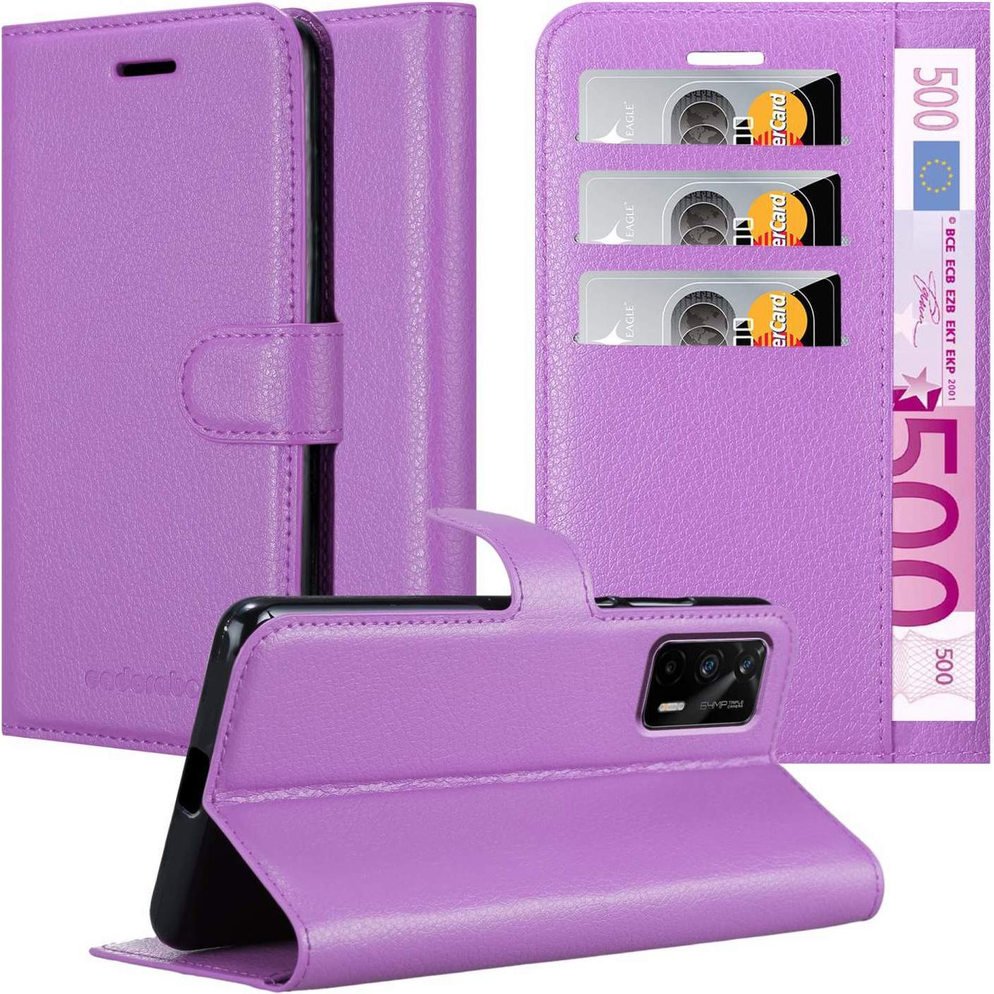 Cadorabo Book Stand Hülle für Realme GT / GT Neo 2T / Q3 PRO (Realme GT Neo 2T), Smartphone Hülle, Violett