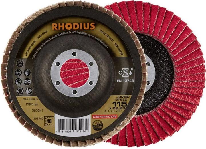 Produktbild Rhodius JUMBO SPEED Fächerscheibe 115 x 22.23 - P40 (40)