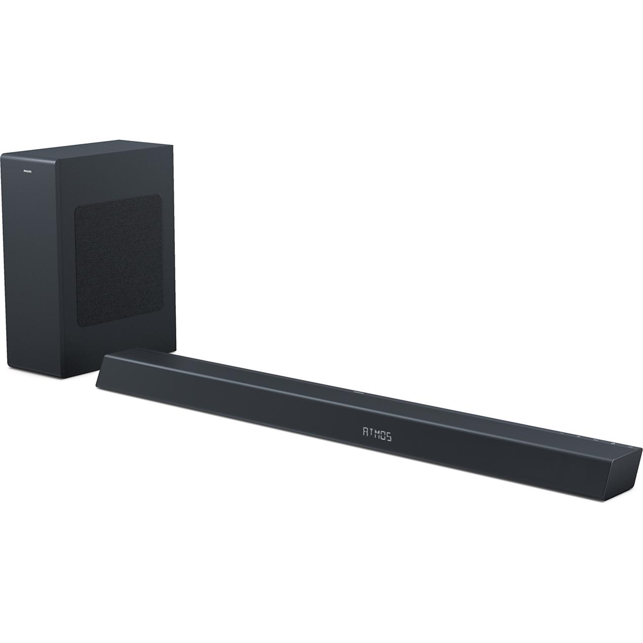 Philips TAB8805/10 (400 W, 3.1 Kanal), Soundbar, Schwarz